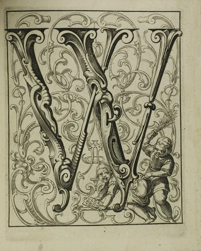 Alphabet by Lucas Kilian, print, 1627