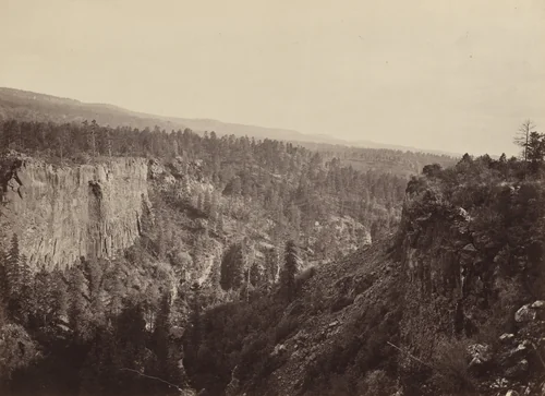 North Fork Canyon, Sierra Blanca Creek, Arizona by Timothy O'Sullivan, photograph, 1871