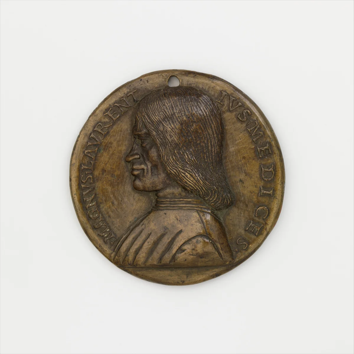 Lorenzo de' Medici, 'il Magnifico' (1448–1492) by Niccolò Fiorentino, metalwork, 1485-1495
