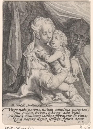 Heilige Familie by Unknown, print, 1590