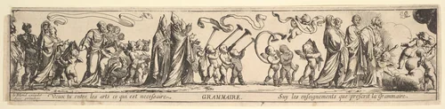 Triumph of Grammar by Pierre Brebiette, print, 1600-1700
