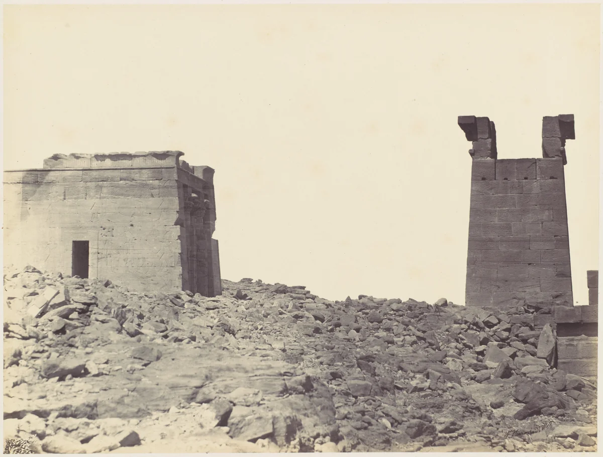 Temple de Dandour en Nubie by Wilhelm Hammerschmidt, photograph, 1860-1869