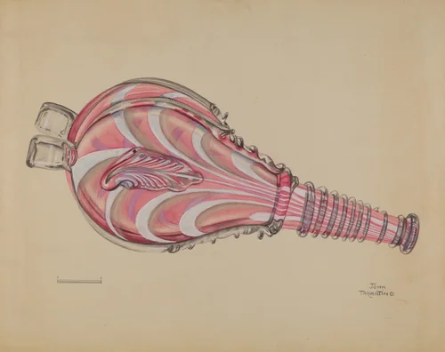 Bellows Bottle by John Tarantino, index of american design, 1936