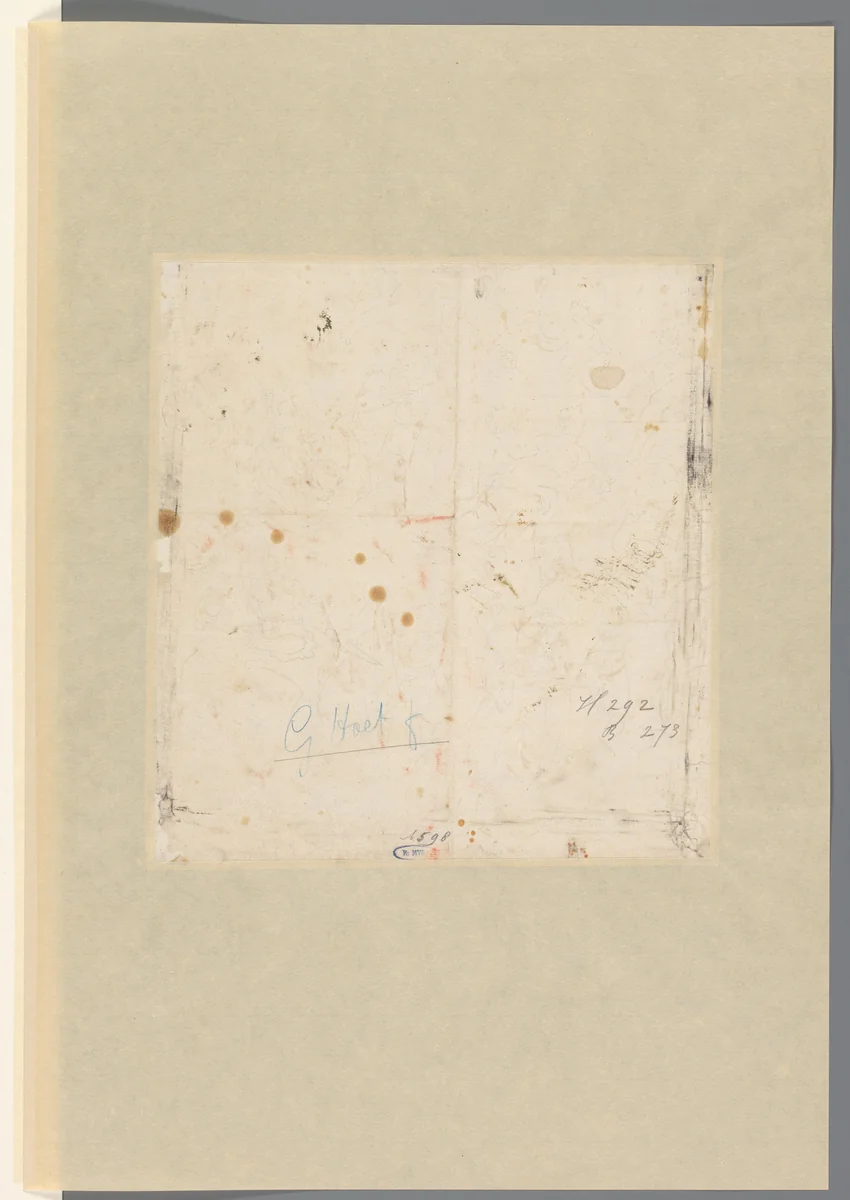 Mythologische voorstelling by Gerard Hoet, drawing, 1658-1733