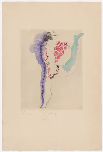 The Distracted One, plate from the illustrated book Baroques by Jean Lurçat, illustrated book, 1925