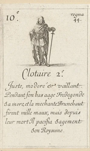 Chlotharius II by Stefano della Bella, print, 1620-1664