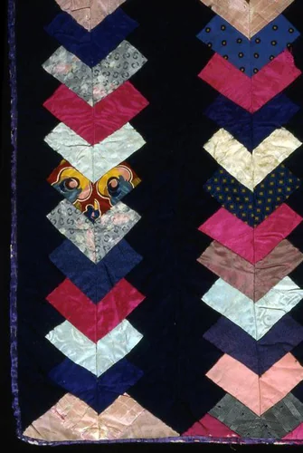 Bedcover by Mary Elizabeth Tansill, textile, 1870-1890