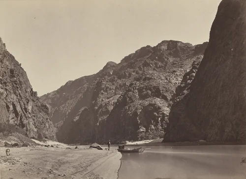 Black Canyon, Colorado River, Looking Above from Mirror Bar by Timothy O'Sullivan, photograph, 1871