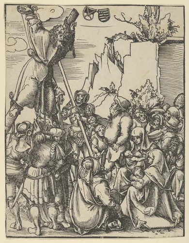 Andrew from the Martyrdom of the Twelve Apostles by Lucas Cranach, print, 1472-1553