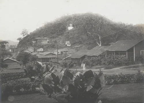 Southern end of village of Culebra, showing old French houses occupied by American families by Unidentified Photographer, photograph, 1910