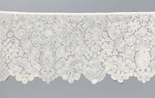 Strook kloskant met rocailles en ananassen by anonymous, other, 1700-1724