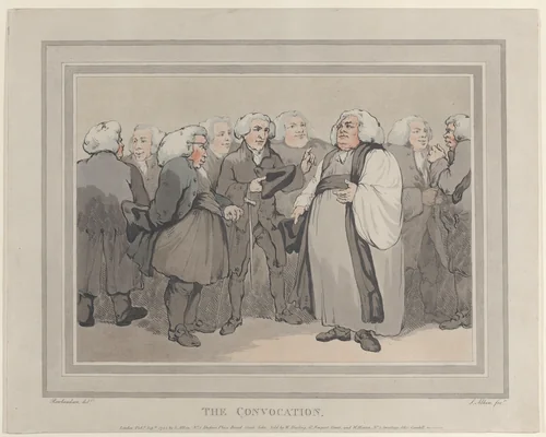 The Convocation by Thomas Rowlandson, print, 1785