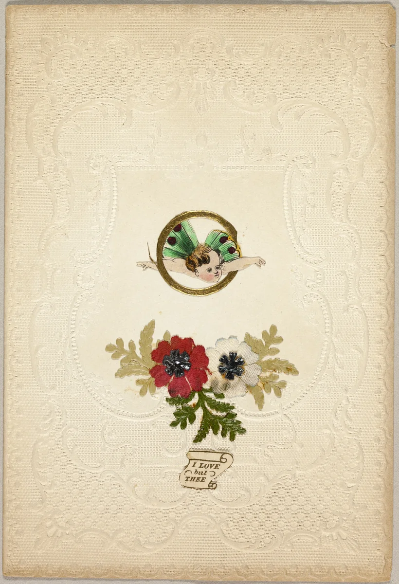 I Love but Thee (Valentine) by Unknown Artist, other, 1835-1845