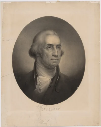 Washington by Rembrandt Peale, print, 1856