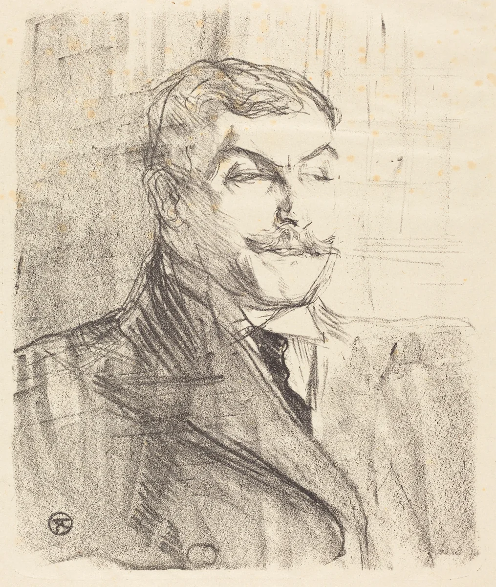 Lucien Guitry by Henri de Toulouse-Lautrec, print, 1896