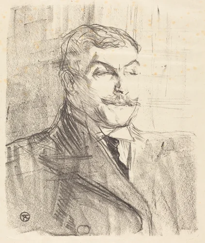 Lucien Guitry by Henri de Toulouse-Lautrec, print, 1896