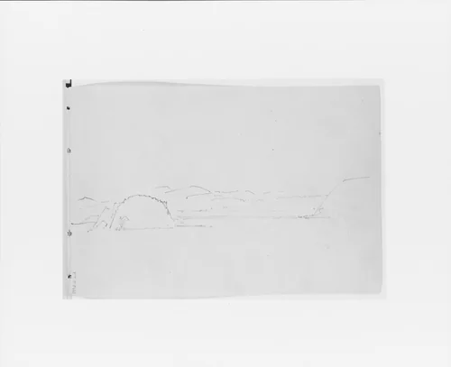 Cape Flattery Landscape (from Sketchbook X) by William Trost Richards, artwork, 1885