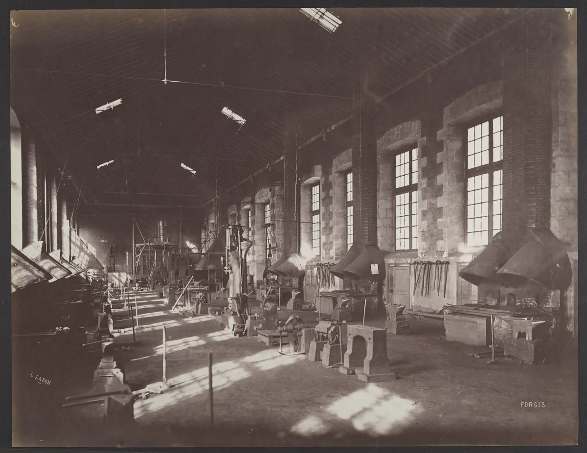 Forges by Louis Lafon, photograph, 1875-1885