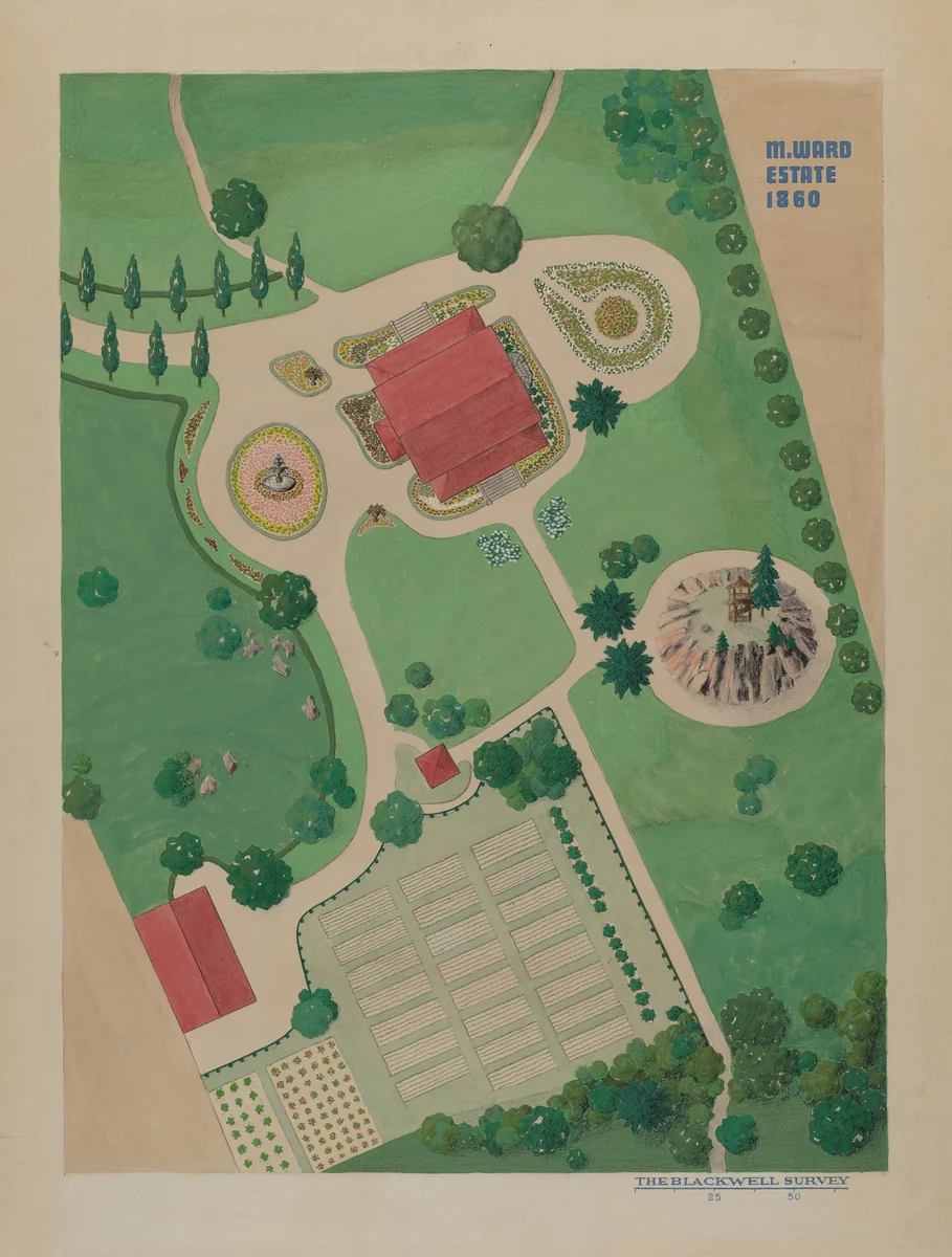 M. Ward Estate by Helen Miller; William Merklin, index of american design, 1936