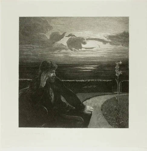 Night, from On Death Part I by Max Klinger, print, 1888-1889