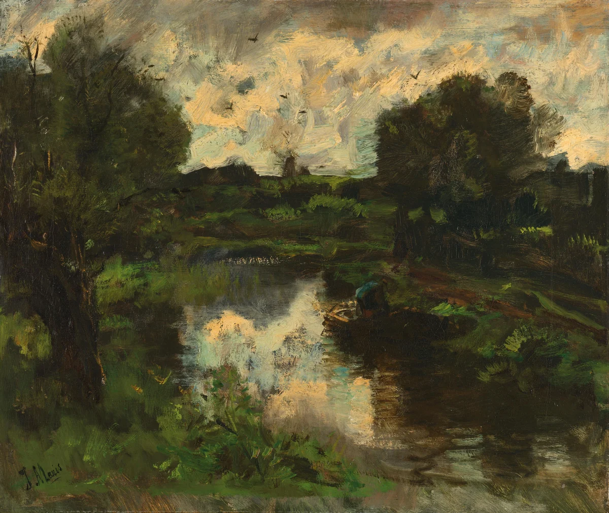 A Polder Landscape after a Thunderstorm by Jacob Maris, painting, 1892
