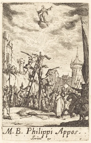 The Martyrdom of Saint Philip by Jacques Callot, print, 1634-1635