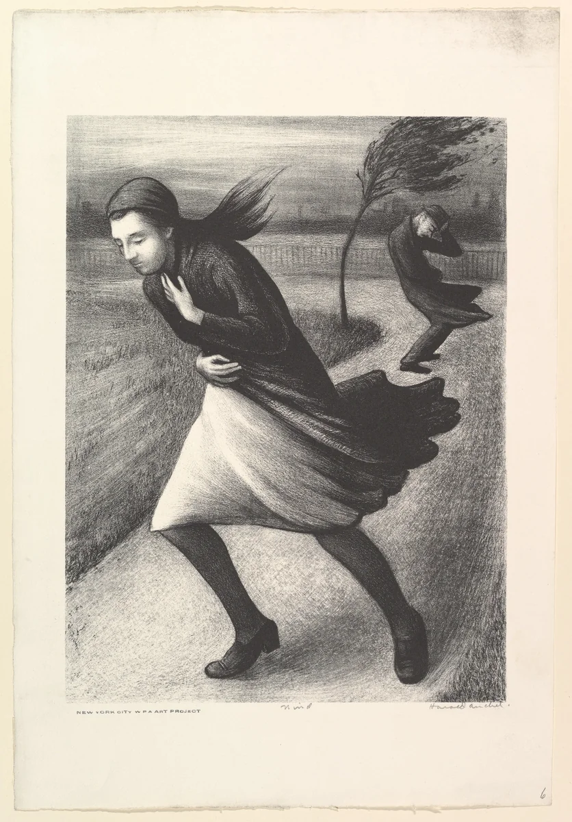 Wind by Harold Anchel, print, 1935-1943