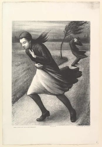 Wind by Harold Anchel, print, 1935-1943