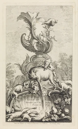 Title Page from Book of Vases by Jacques de La Joue the Younger, print, 1700-1800