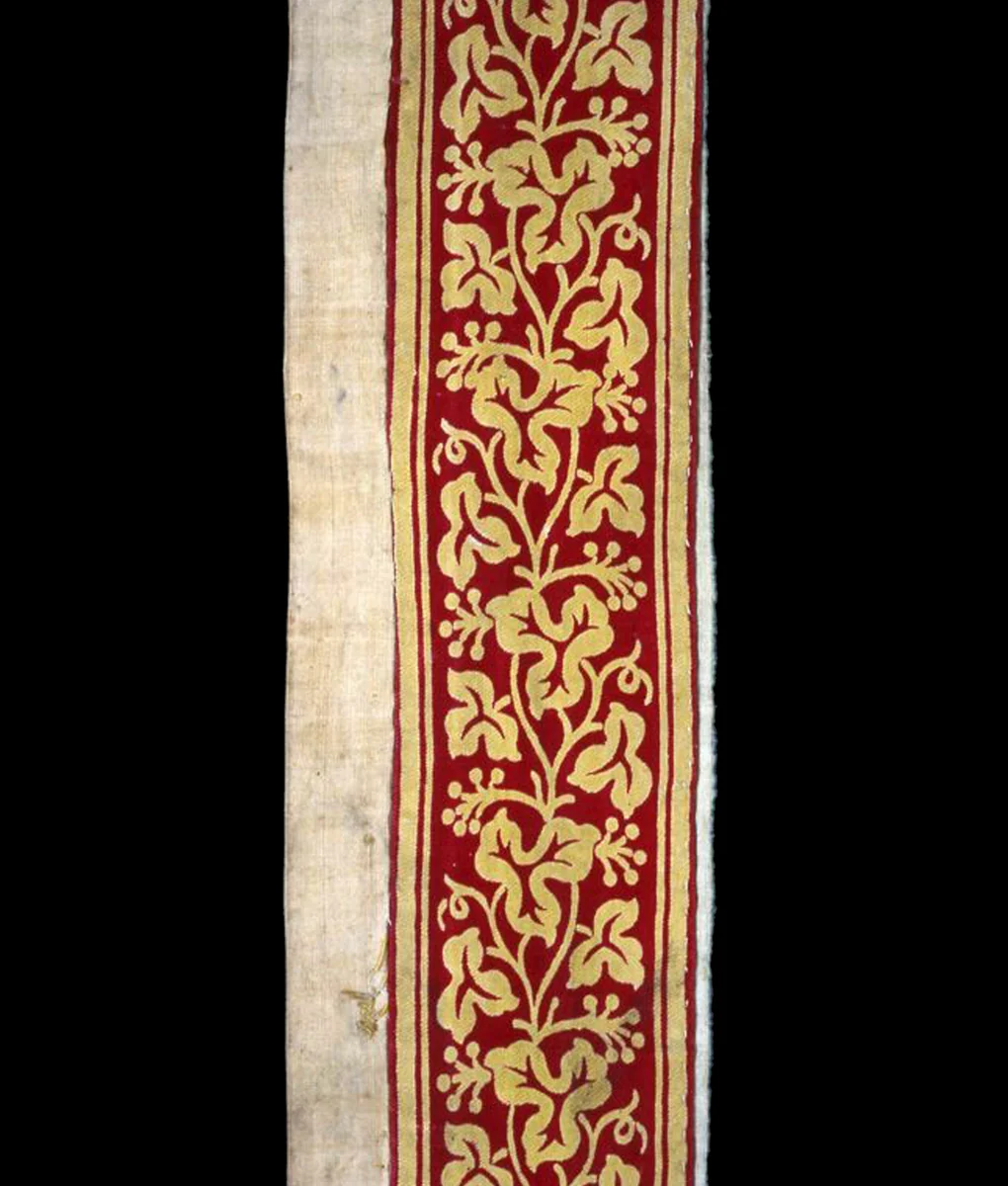 Border by England or United States, textile, 1801-1900