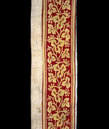 Border by England or United States, textile, 1801-1900