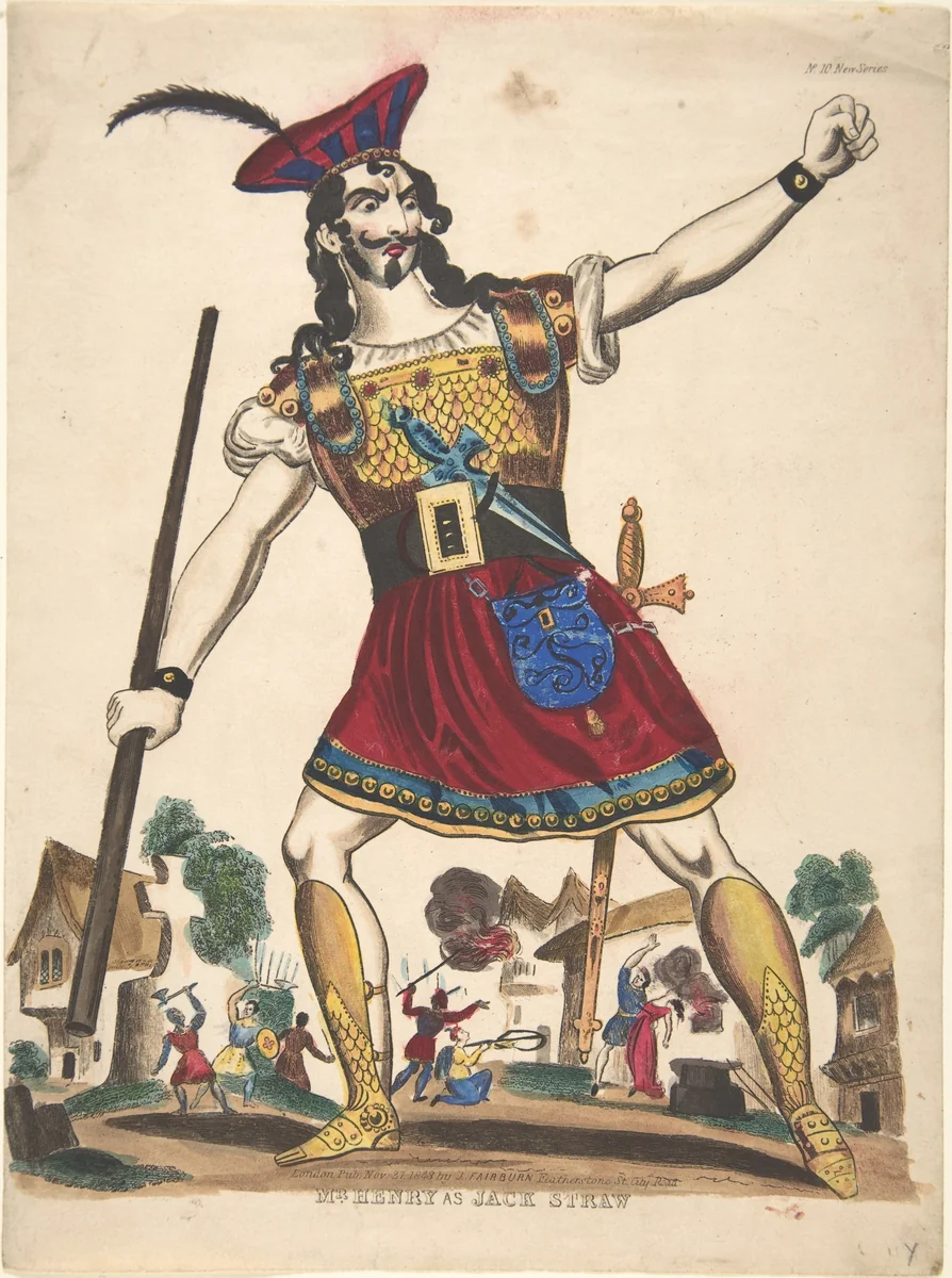 Mr. Henry as Jack Straw by anonymous, print, 1848