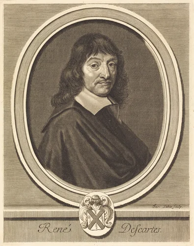 René Descartes by Jacques Lubin, print, 1659-1703
