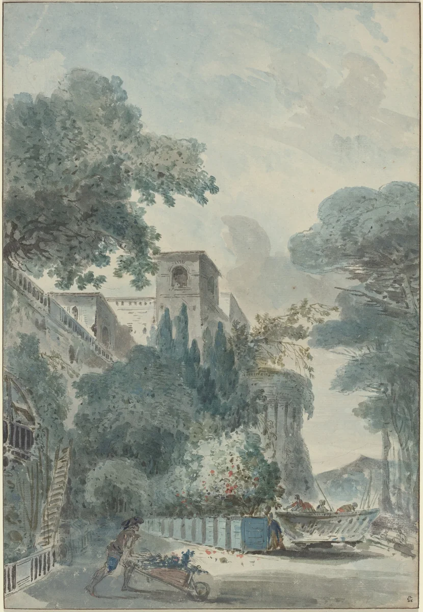 L'Allee de Grenadiers by French 18th Century, drawing, 1766-1799