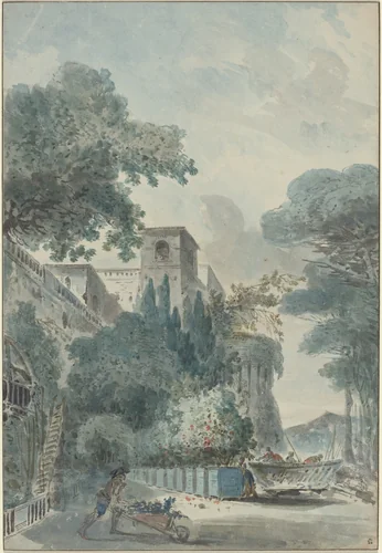 L'Allee de Grenadiers by French 18th Century, drawing, 1766-1799