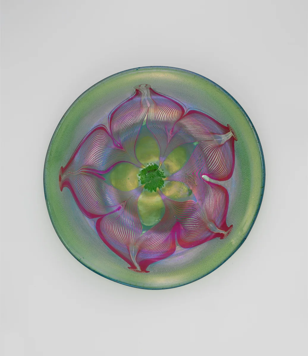 Roundel by Louis C. Tiffany, artwork, 1893-1896