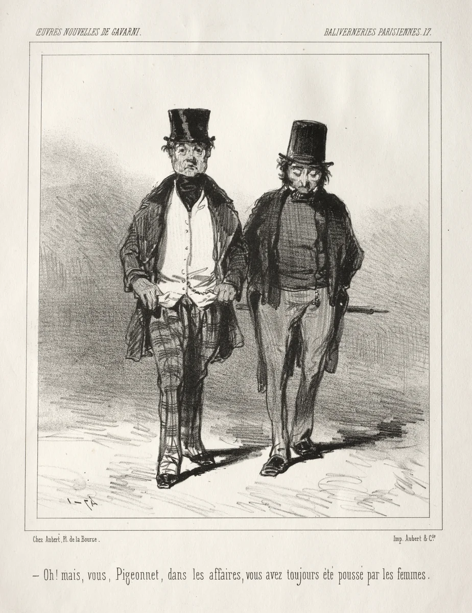 Baliverneries Parisiennes by Paul Gavarni, print, 1824-1866