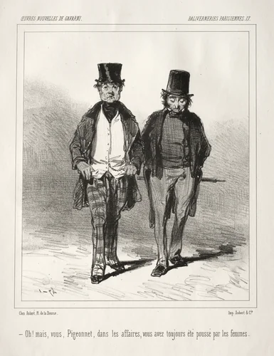 Baliverneries Parisiennes by Paul Gavarni, print, 1824-1866