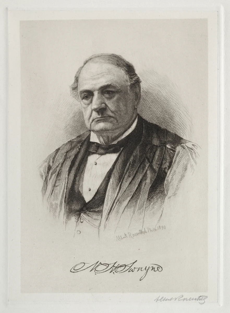 W. H. Swayne by Albert Rosenthal, print, 1890