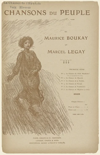 The Song of Messidor (Le Chanson de Messidor) from the series Songs of the People (Chansons du peuple) by Théophile-Alexandre Steinlen, print, 1892