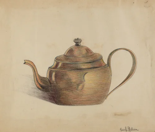 Teapot by Frank Nelson, index of american design, 1935-1942