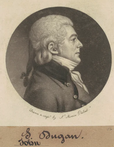 John Dugan by Charles B. J. Févret de Saint-Mémin, print, 1799