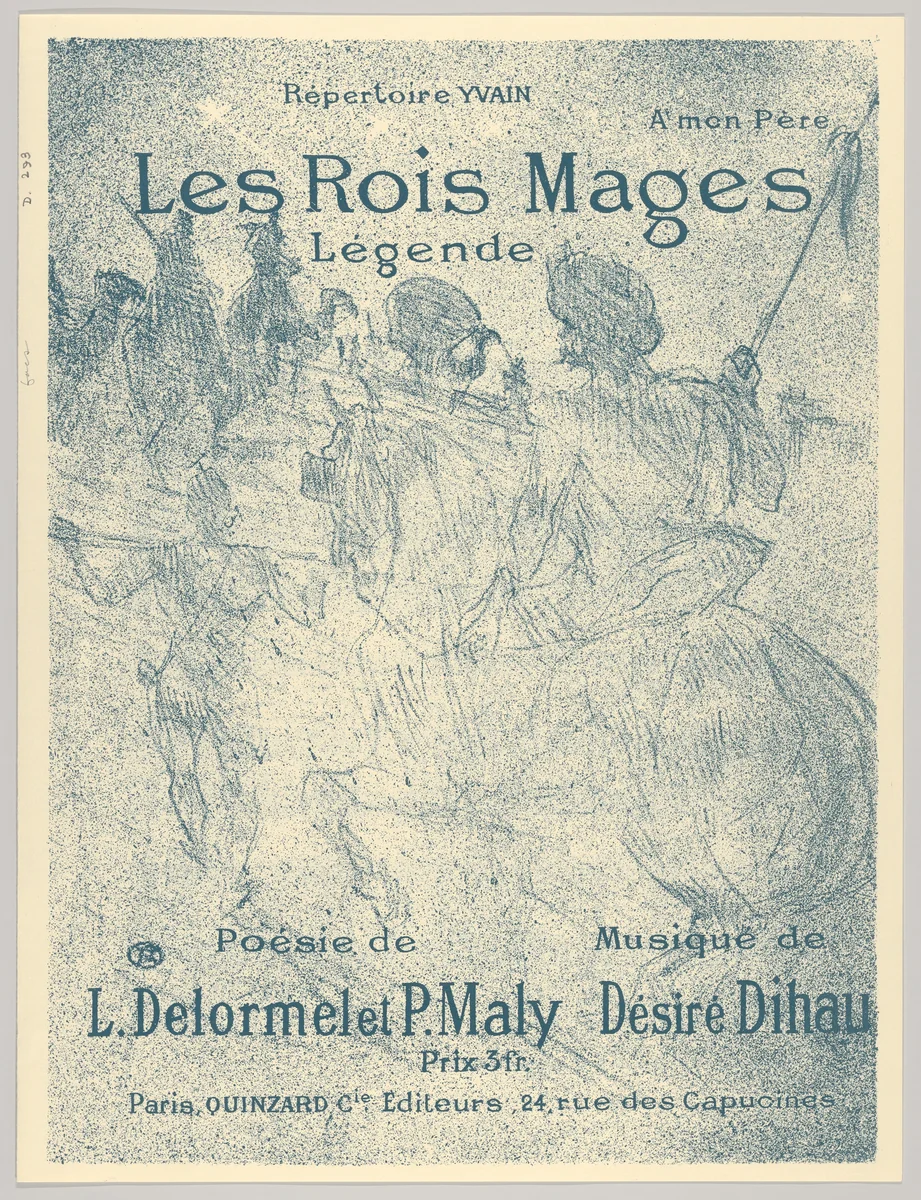 Les Rois Mages by Henri de Toulouse-Lautrec, print, 1880-1901