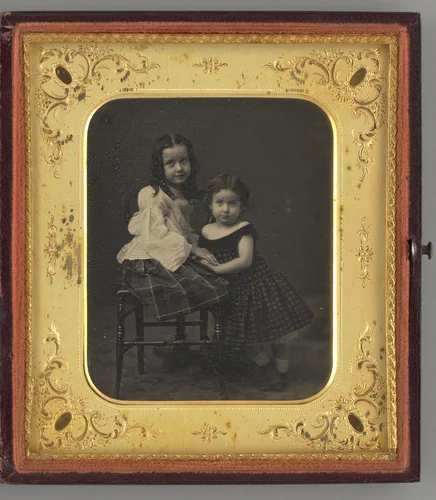 Untitled (Portrait of Two Girls) by Mathew B. Brady, other, 1861