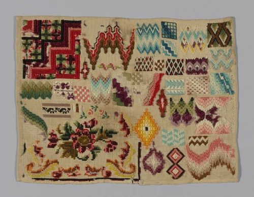 Sampler by Germany, textile, 1801-1900