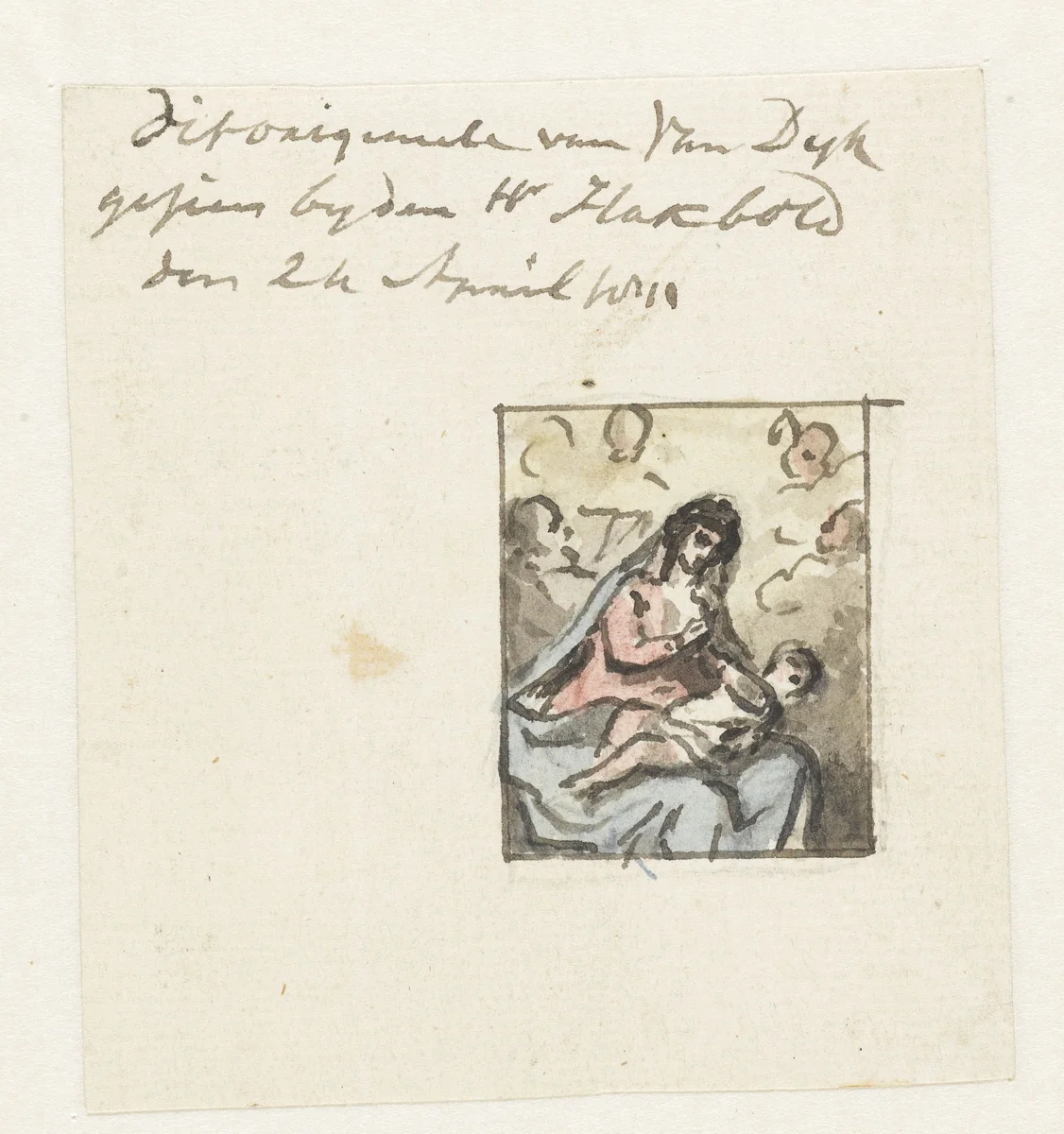 Heilige familie by Jurriaan Andriessen, drawing, 1814