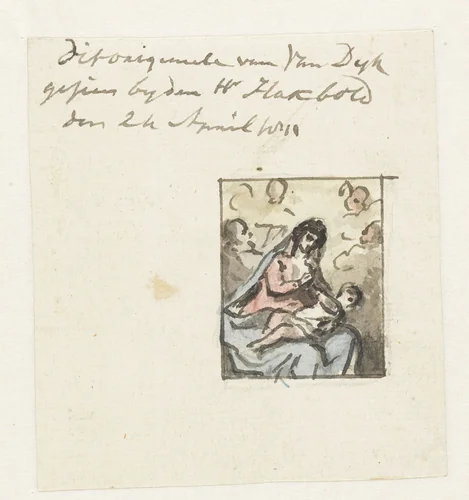 Heilige familie by Jurriaan Andriessen, drawing, 1814