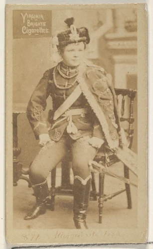 Card 871, from the Actors and Actresses series (N45, Type 2) for Virginia Brights Cigarettes by Allen & Ginter, photograph, 1885-1891