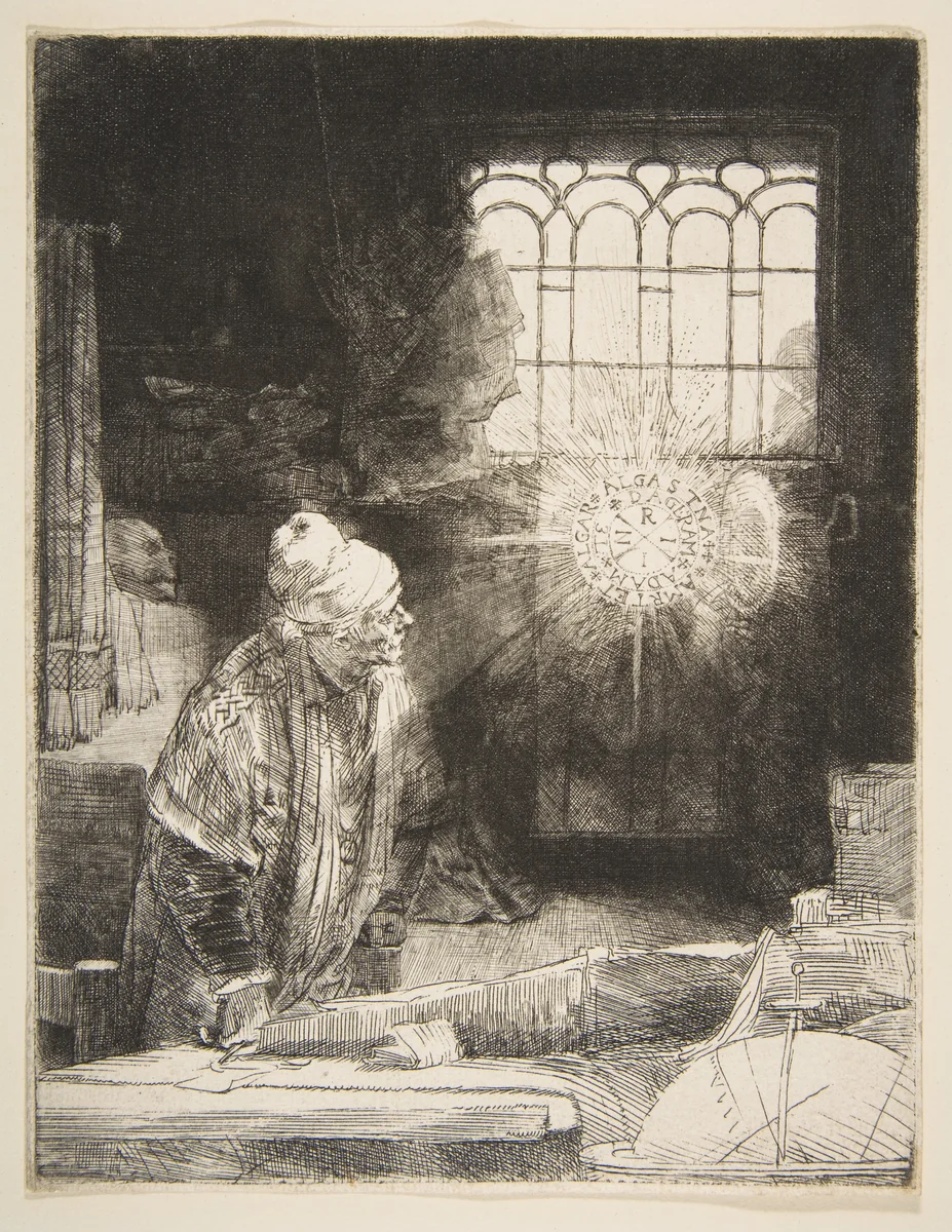 Faust by Rembrandt van Rijn, print, 1647-1657