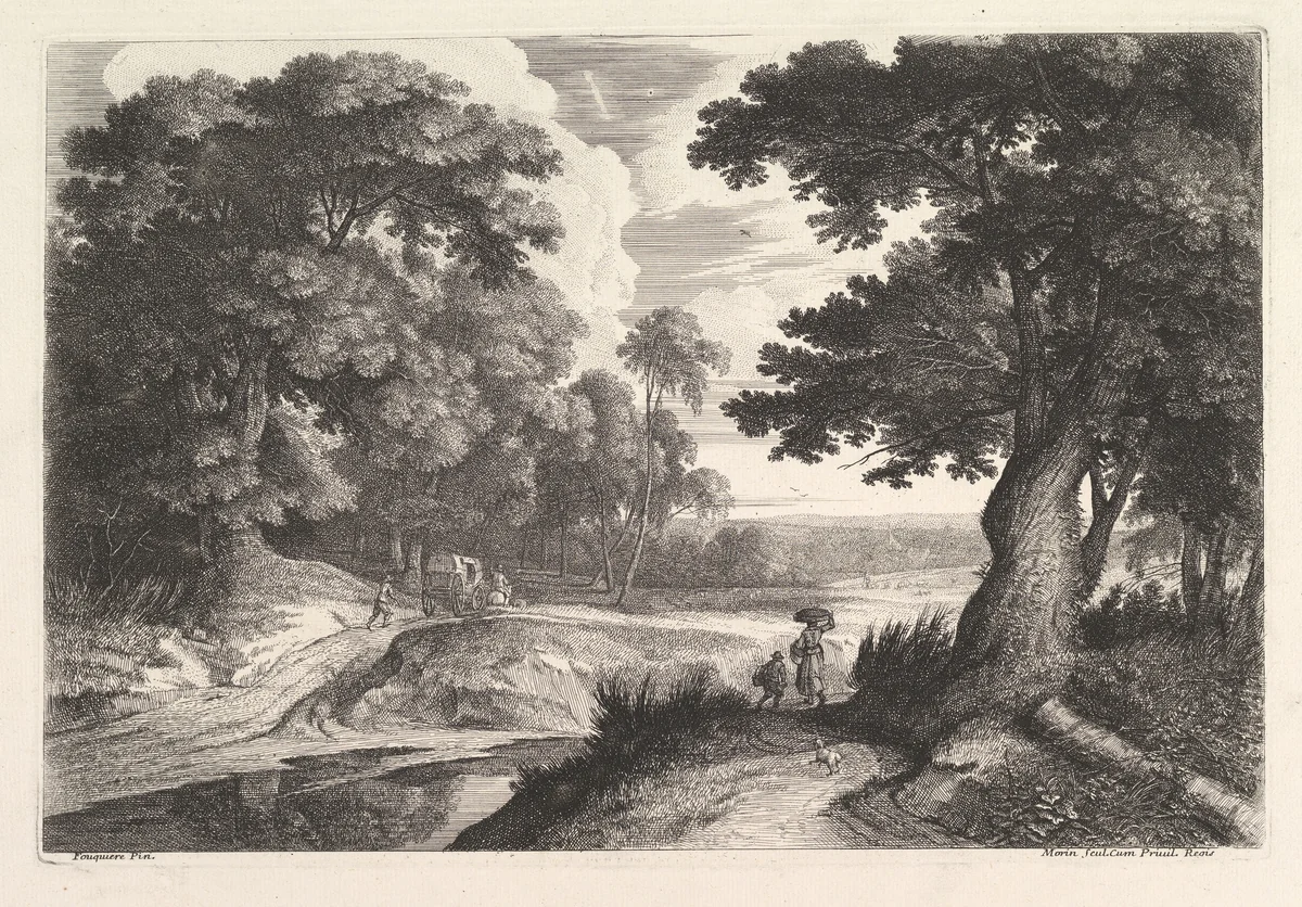La Paysanne du Marche by Jean Morin, print, 1605-1650